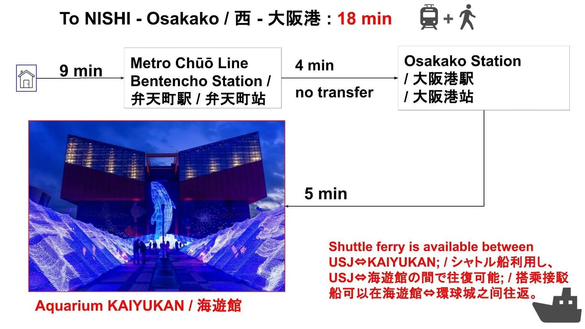 Umeda Central: Quick Access to Kita & Minami Districts Osaka 0*,  Japan